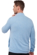 Cashmere & Yak men waistcoat sleeveless sweaters vincent silver azur blue chine 4xl